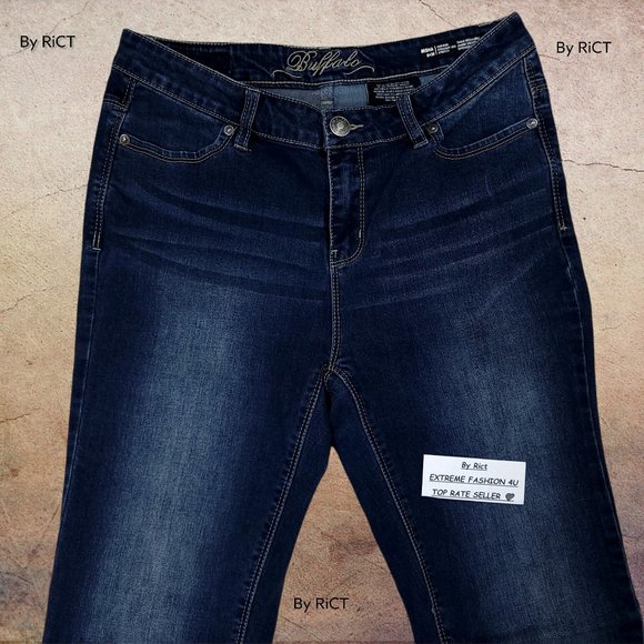 Buffalo David Bitton Misha Straight Leg Women's Jeans Size 6x30 Mid Rise Stretch - Picture 3 of 10